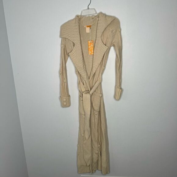 Tulle cream cardigan duster size XS - Picture 2 of 5